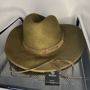 NEW Brixton Hat Mens Medium 7.25 Tan Bronze Indiana Wool "steeler"